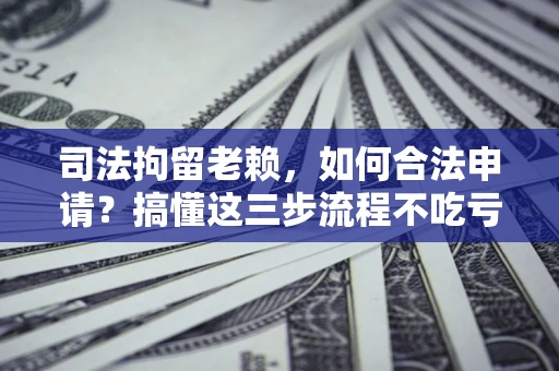 济南司法拘留老赖，如何合法申请？搞懂这三步流程不吃亏！